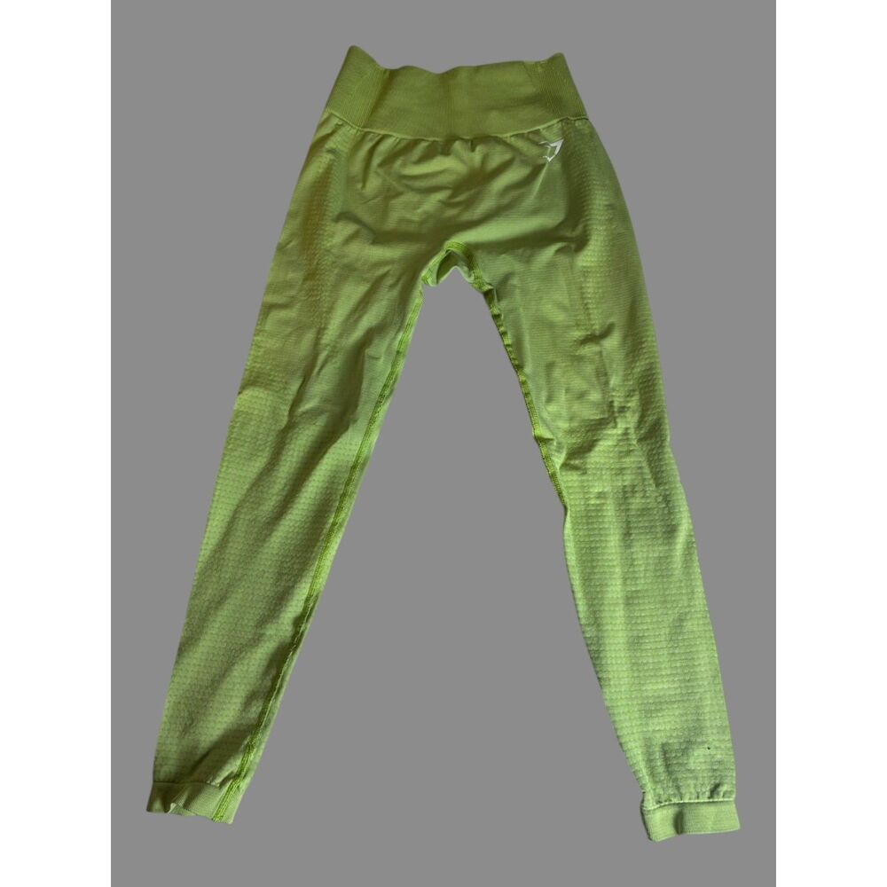 Gymshark Seamless Jogger Leggings Womens Lime Green Athletic Yoga Activewear